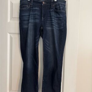 New York & Company Dark Wash Cropped Jeans ankle length boyfriend cut size 6